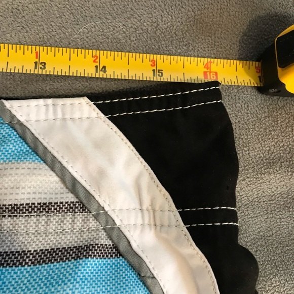 O’Neill Board Shorts Bathing Suit Blue Gray Stripe Mens size 32 - Picture 6 of 8